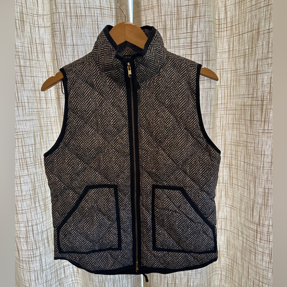 J Crew Herringbone Vest